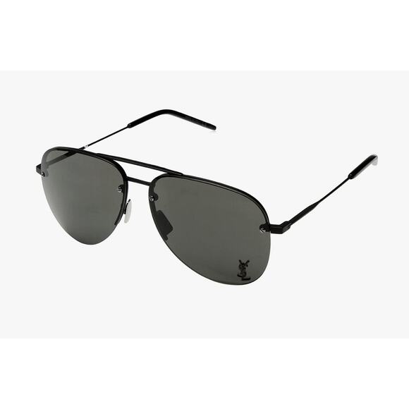 NWT Saint Laurent Sun Classic YSL Logo 11M Sunglasses - Picture 1 of 10